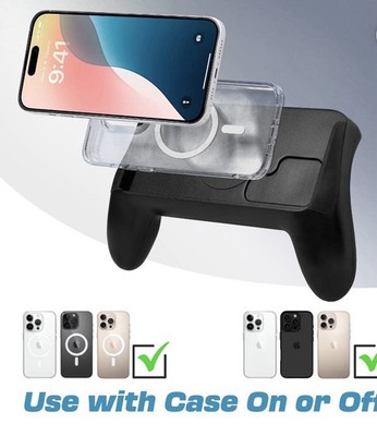 GHOST GEAR Mobile Controller Grip 10000mAh Wireless Charging, Black