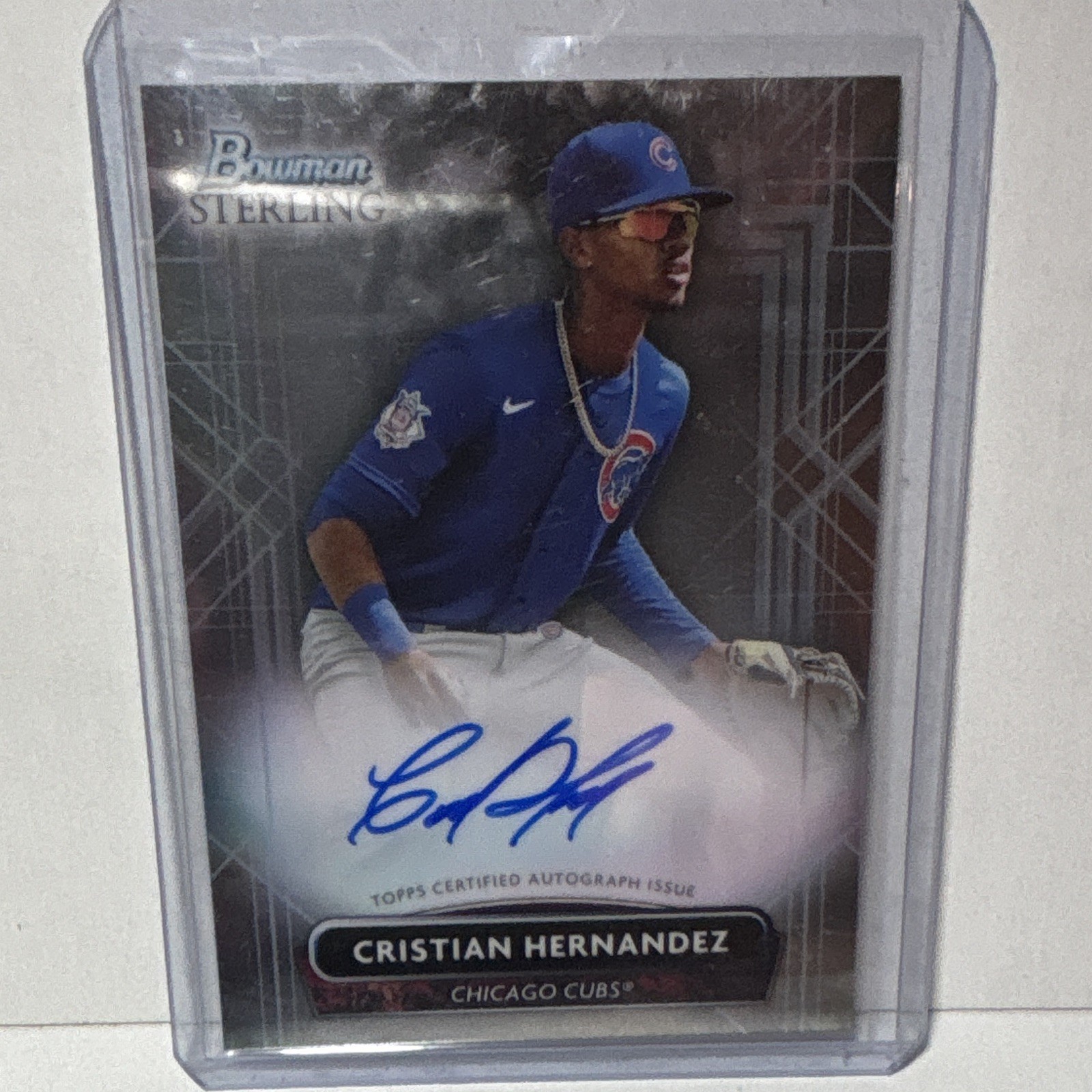 2022 Bowman Sterling Prospect Autographs Cristian Hernandez