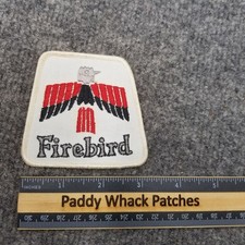 Vintage Firebird Patch Car Auto Pontiac 80s Stained AE2b