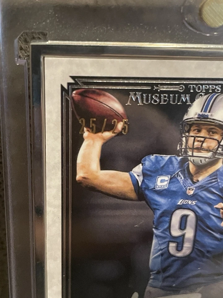 🔥Matthew Stafford 2014 Topps Museum Collection Silver Metal Frame SP /25 DET - Image 2 of 4