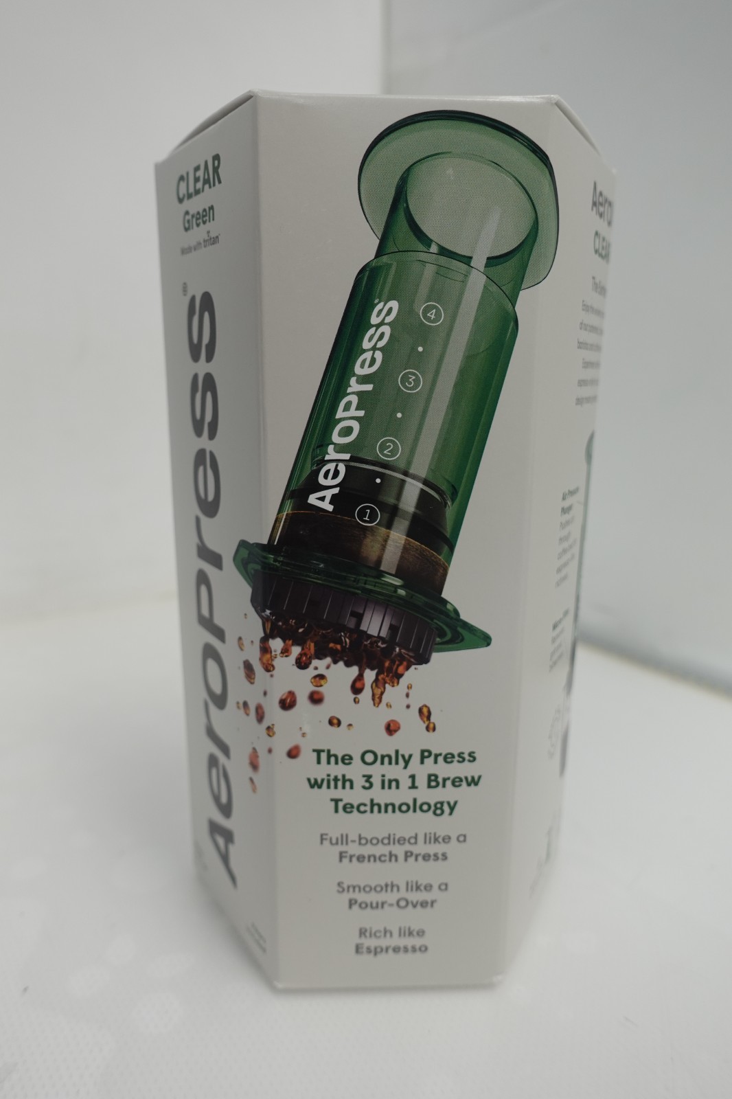 AeroPress CLEAR Green Coffee and Espresso Maker