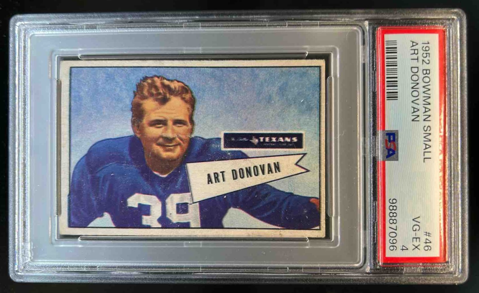 1952 Bowman Small Art Donovan Rookie RC #46 PSA 4