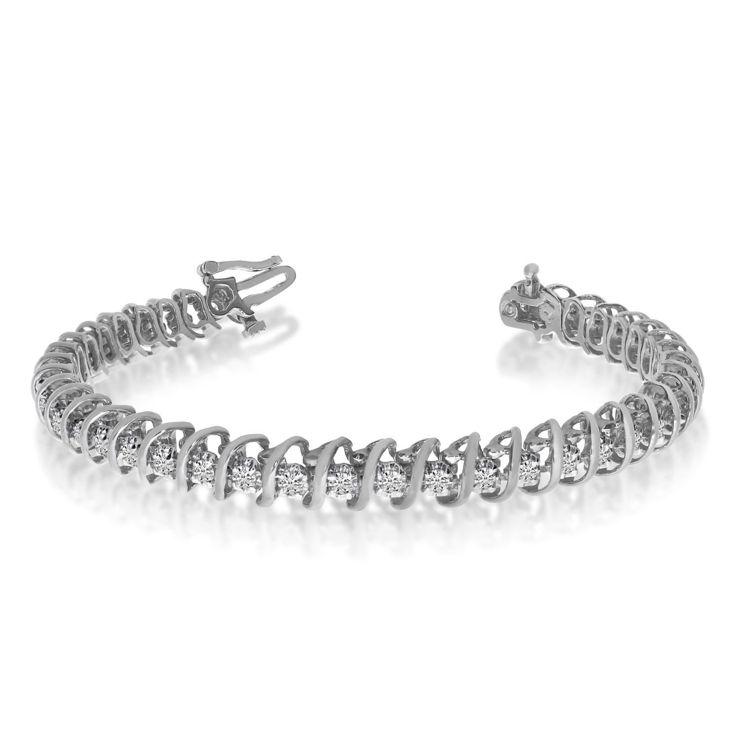 LXR 14k Weigold 2 Ct S Illusion Armband 2 ct 2600190₽
