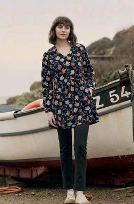 Seasalt Cornwall Shore Breakers Needlecord Tunic Sz 6