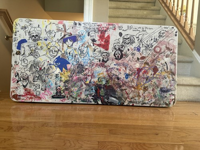 #ad #ad Original Mixed Media Large Canvas Painting Graffiti Cartoon Pop Culture Art $1500.00
