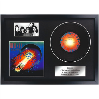 Journey   Escape / Rock Memorabilia / LP / Souvenir in black frame / Decor