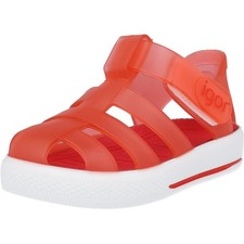 Igor Star Transparent Red Washable Beach Sandals with Comfort Insole