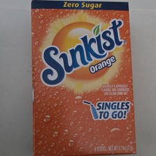 Sunkist Singles To Go! Orange Zero Sugar Wate...