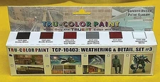 Tru-Color Weathering & Detail Set #3 (6 Colors) 1oz Bottles - Hobby and