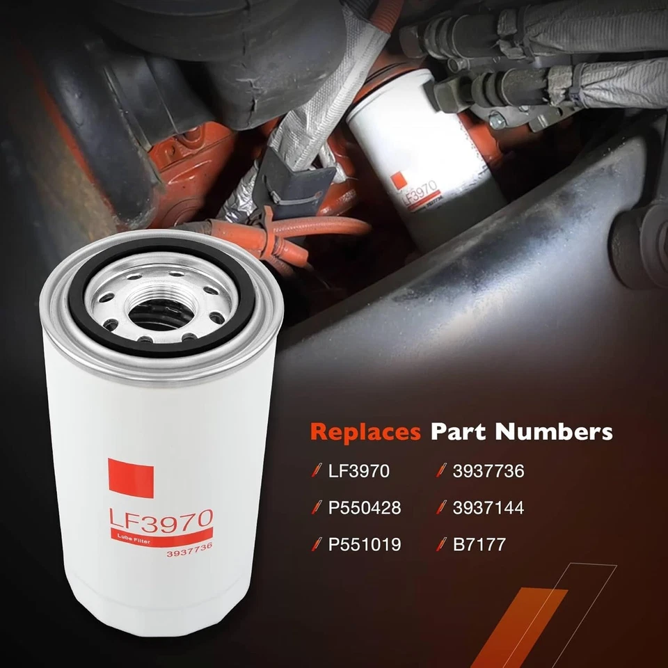 6X LF3970 Oil Filter For Fleetguard Cummins Ford Freightliner Kenworth 5.9L 6.7L - Изображение 3 из 4