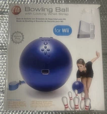 CTA Nintendo Wii Bowling Ball Motion plus Blue for bowling sports game in box