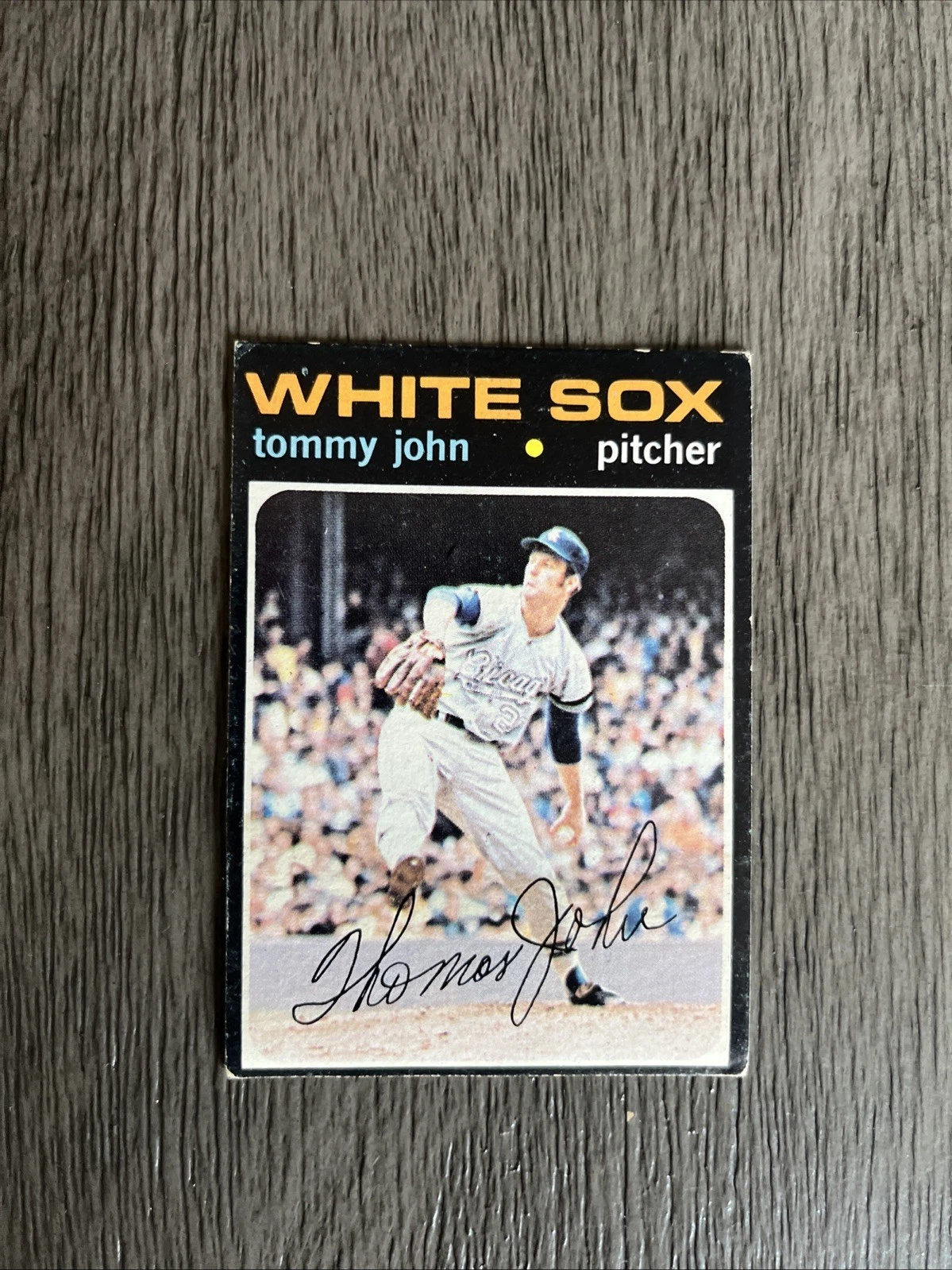 Tommy John trading card