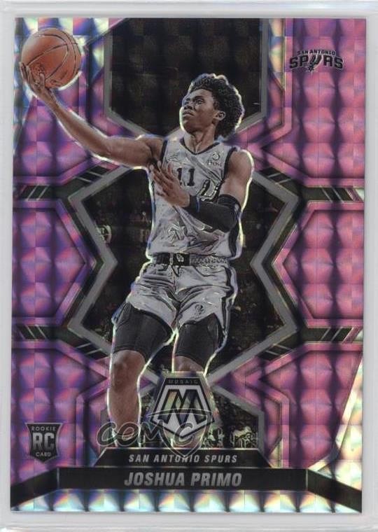 2021-22 Panini Mosaic Rookies Purple Prizm 30/49 Joshua Primo #204 Rookie RC 0c2