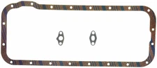 Fel-Pro Oil Pan Gasket - Multi-Piece - Cork / Rubber - Ford FE-Series - Kit
