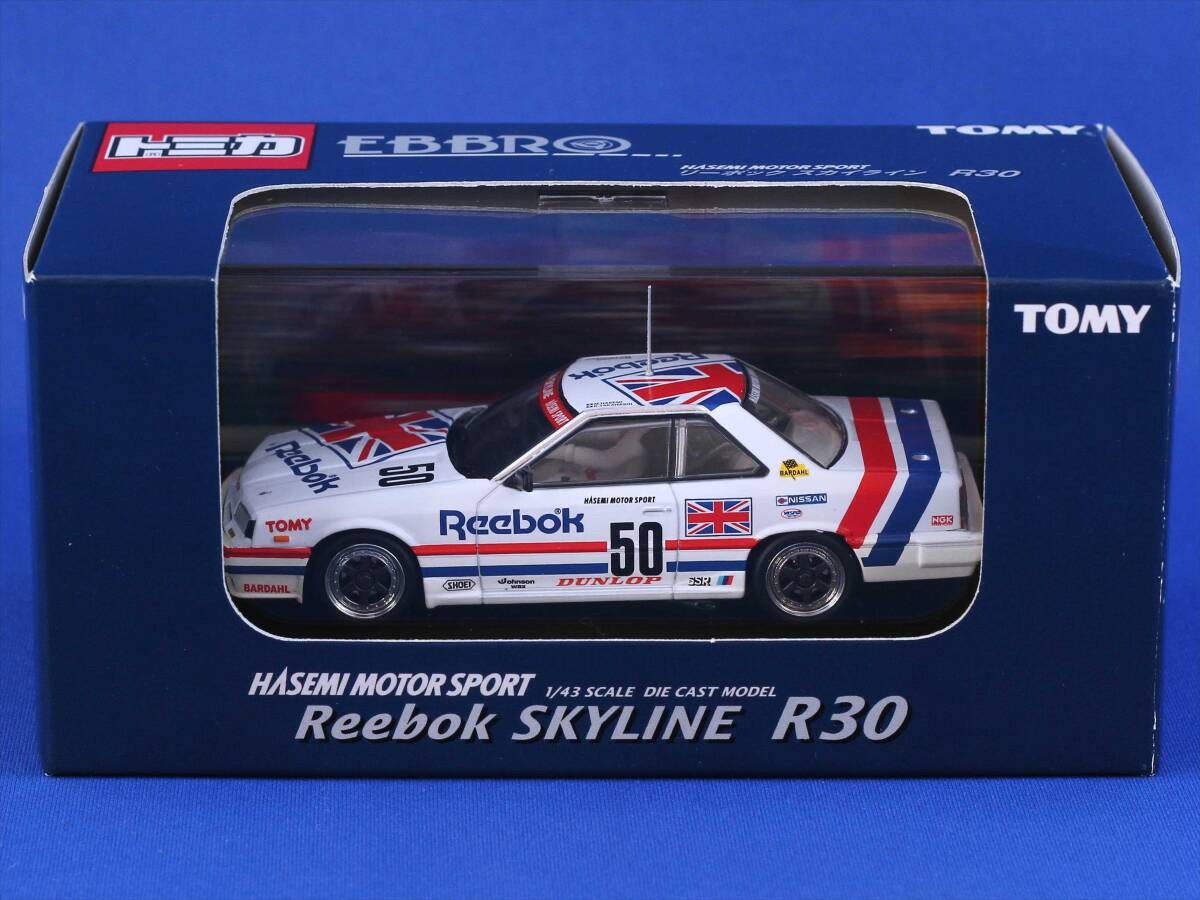 Ebbro 1/43 Tomica Nissan Reebok Skyline R30 #50