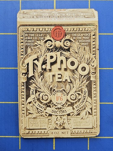 TYPHOO TEA Metal Fridge Magnet 3.5"x2.25" British Black Tea Brand Package Logo