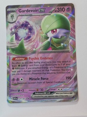 GARDEVOIR EX 029/091 DOUBLE RARE PALDEAN FATES HOLO NM/M POKEMON