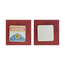 Dorada La Cerveza Maestra roter Streifen Brauerei Bierdeckel Bier