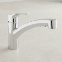 Grohe Eh-Spt-Batterie Eurosmart 30305_1 Fl. Auslauf Azb. Dual-SpüLbrause Chrom