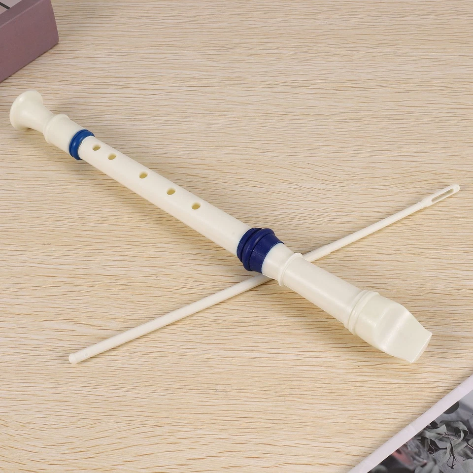 Music Instrument 6 Holes Soprano Flute Recorder White  W8K41345 - Image 2 of 4