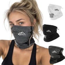 Men Women Outdoor Cooling Neck Gaiter Breathable Sunscreen Bandana for Cycling
