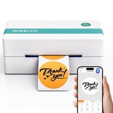 Rongta Thermal Shipping Label Printer, Bluetooth Wireless 4x6 Sticker Label M...