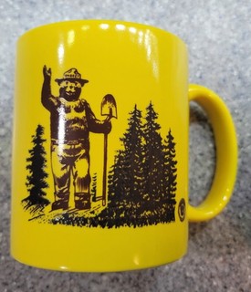 "SMOKEY THE BEAR" COFFEE CUP NR