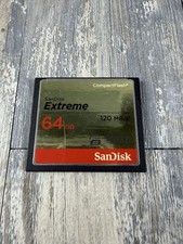SanDisk Extreme CompactFlash Memory Card 64GB UDMA 7 120MB/s SDCFXSB-064G-G46