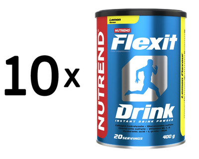 10 x Nutrend Flexit Drink, Lemon - 400g (40,00 EUR/kg)