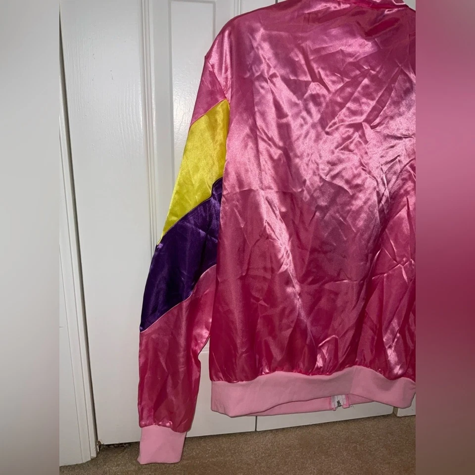 CHAQUETA SMIFFYS MALL WALKER ROSA PÚRPURA AMARILLO SATÉN DISFRAZ MUJER TALLA S Foto 4 de 4