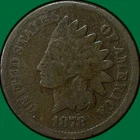 1878 Indian Head Cent Good G Coin #40834