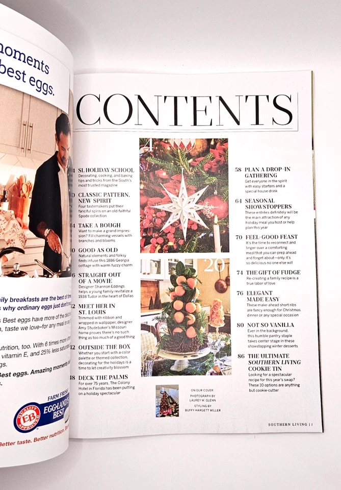 Christmas Magazine Lot of 3, BH&G Cottage-Style, Farmhouse, So. Living 2025 - Image 3 of 4