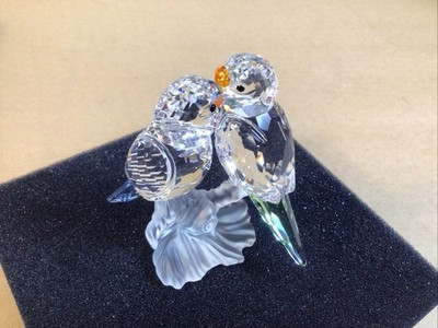Swarovski Budgies Pair Crystal Figurine 680627 / Mint Condition | eBay