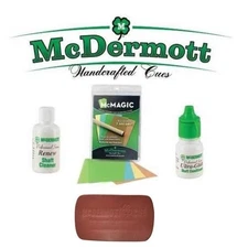 Brand New McDermott Pool Cue Stick Shaft Performance Maintenance Cleaning Kit
