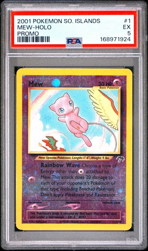 2001 POKEMON SOUTHERN ISLANDS PROMO #1 MEW-HOLO PSA 5