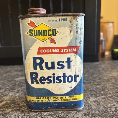 Sunoco Rust Resistor 1 Pint Metal Advertising Can - Empty