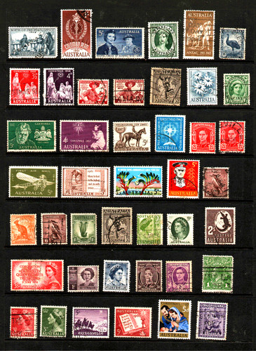 USED COLLECTION OF PRE-DECIMAL STAMPS 130