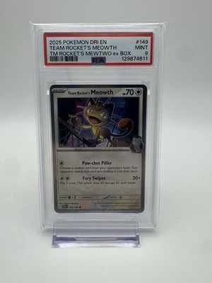 Team Rocket's Meowth 149/182 Sv10: Destined Rivals Regular for