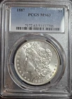 1887 PCGS MS63 Silver Morgan Dollar