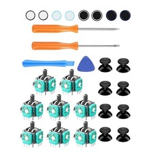 For Xbox One Controller: 8 Analog Joysticks Thumbstick Caps  Repair Tool Set