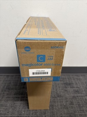 Konica Minolta Magicolor 4600 Series Cyan Toner Cartridge New Sealed A0DK432 OEM