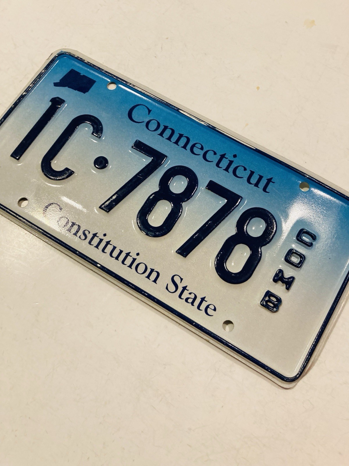 Connecticut Constitution State License Plate Expired Souvenir Art Decor