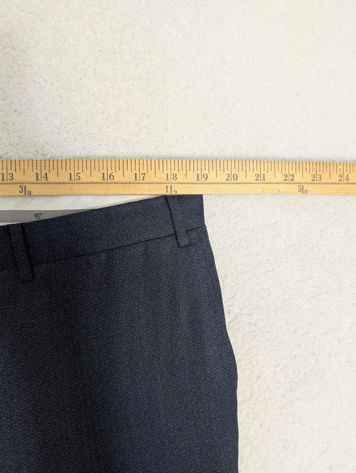 Pantalones de vestir Canali Pantalones Pantalones Hombre 38x32 Azul 100% Lana Hecho en Italia Foto 2 de 4