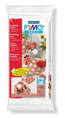 STAEDTLER MODELLIERMASSE FIMOAIR BASIC 500 g TERRAKOTTA FIMO-AIR NEU  100g/0,59 
