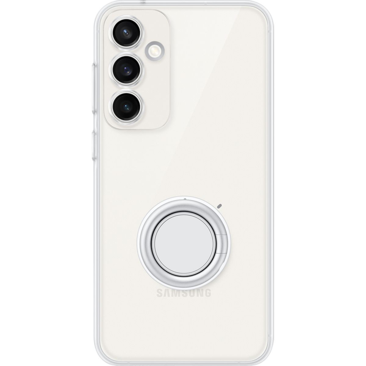 Coque rigide transparente pour Samsung S23 FE avec béquille premium en métal