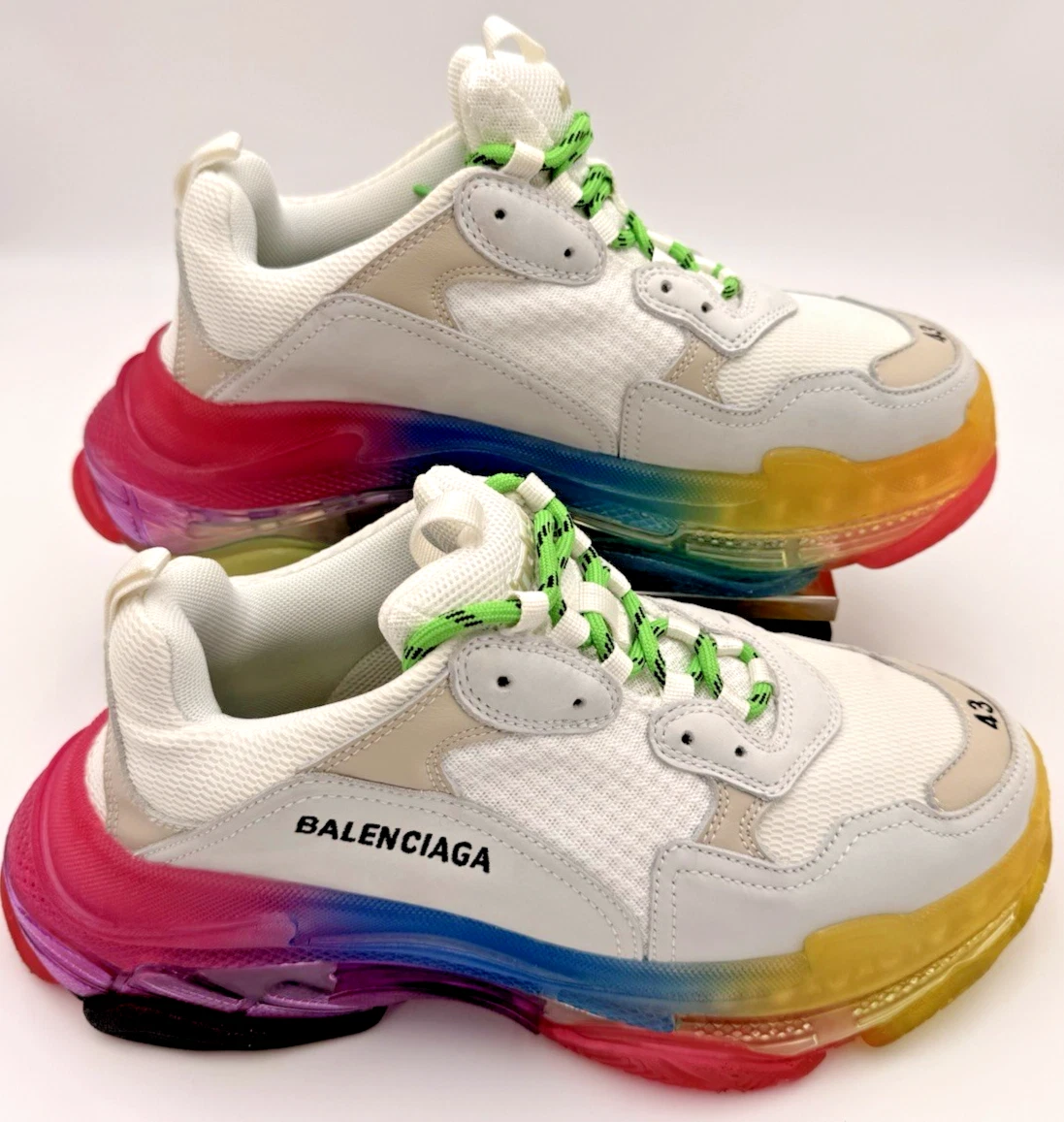 Balenciaga Triple S Sneaker Black Yellow Fluo for sale | eBay