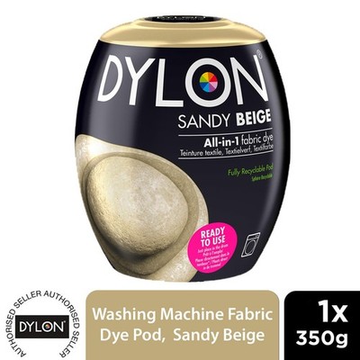 Dylon Waschmaschine Stoff Färbe Pod, sandbeige, 1 Packung à 350 g