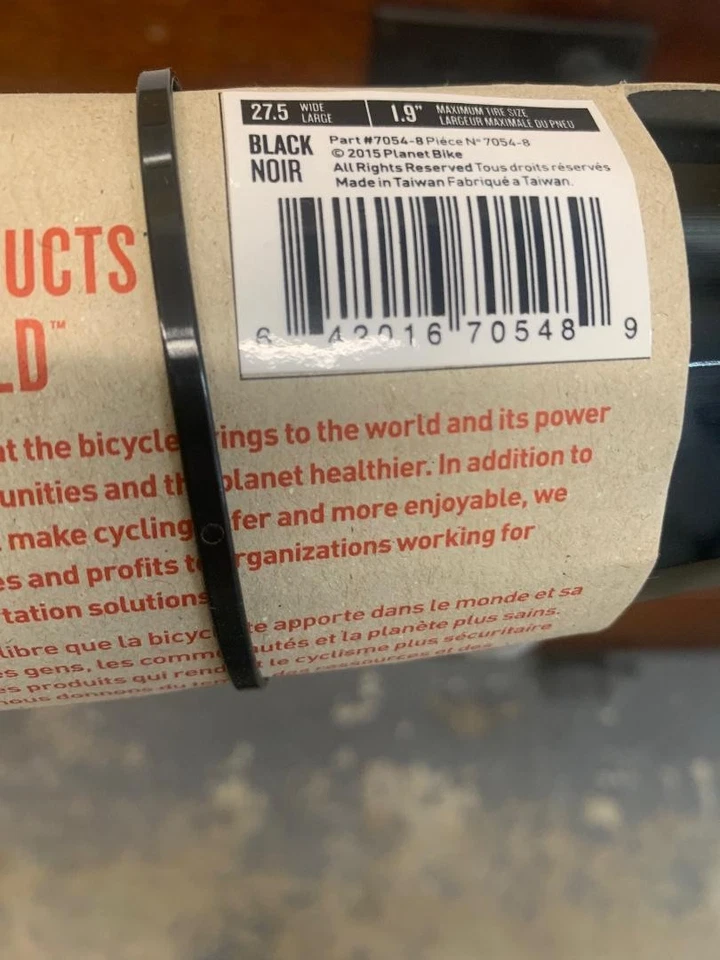 Guardabarros Planet Bike CASCADIA ALX Negro Aluminio Cobertura Completa 27.5 650B MTB Foto 2 de 2