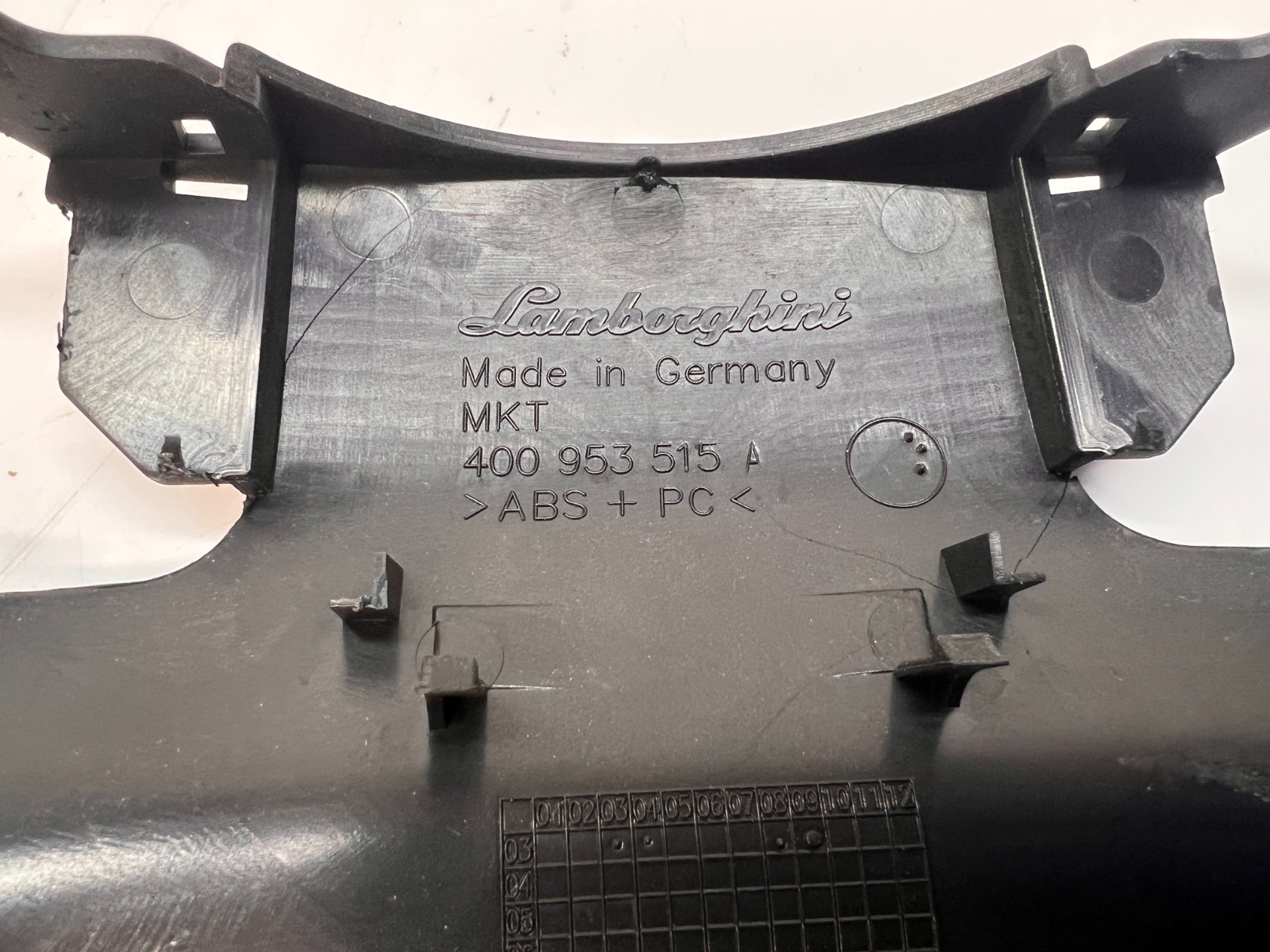 LAMBORGHINI GALLARDO UPPER STEERING WHEEL COLUMN PANEL TRIM OEM 400953515A