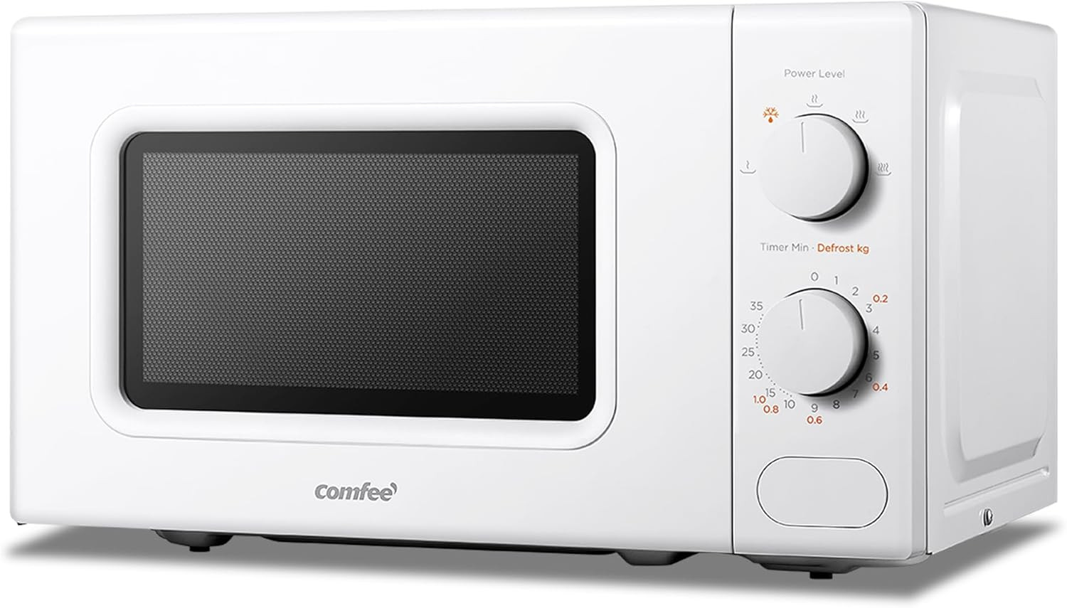 Forno a Microonde Bianco, 20 Litri, 700 W, 5 Livelli Di Potenza, Funzione Di Sco